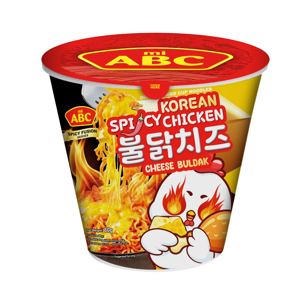 ABC Instant Noodle (Fried / Mi Goreng) Cheese Buldak Cup 80g