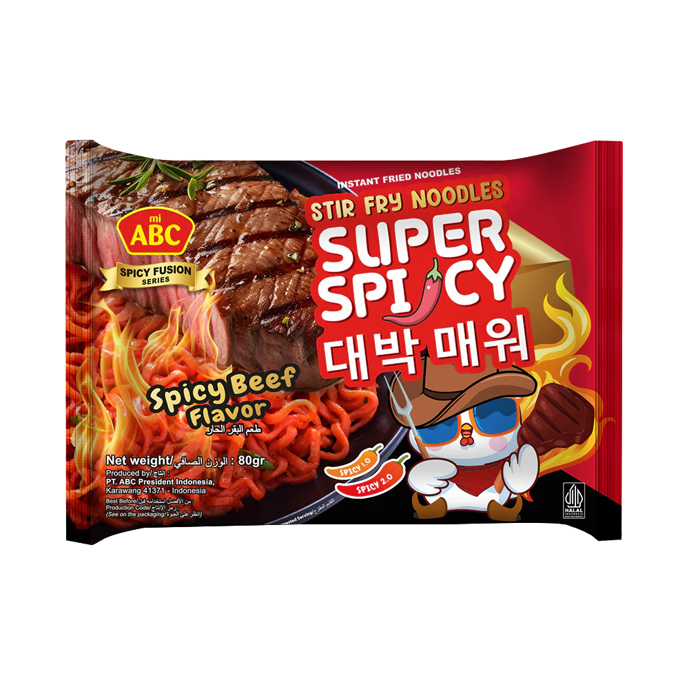 ABC Instant Noodle (Fried/Mie Goreng) Spicy Beef 80g