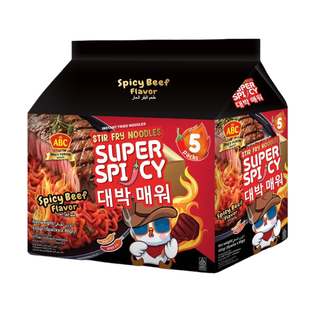 ABC Instant Noodle (Fried/Mie Goreng) Spicy Beef 80g (ICase 5)