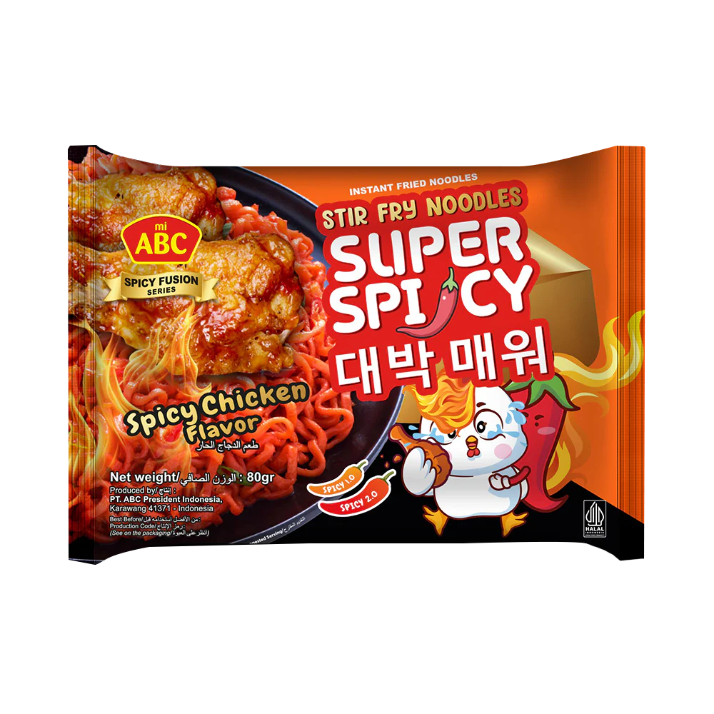 ABC Instant Noodle (Fried/Mie Goreng) Spicy Chicken 80g