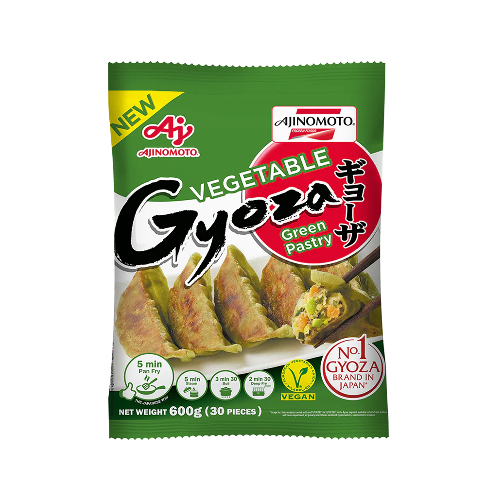 AJINOMOTO 5 Vegetable Gyoza With Spinach Pastry 600g (Frozen)