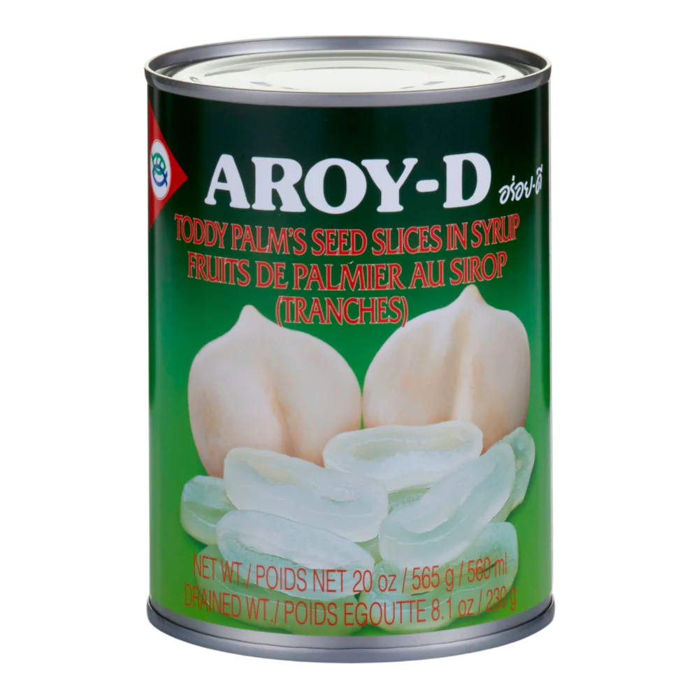 AROY-D Canned Toddy Palm in Syrup (Slice) 565g (Case 24)