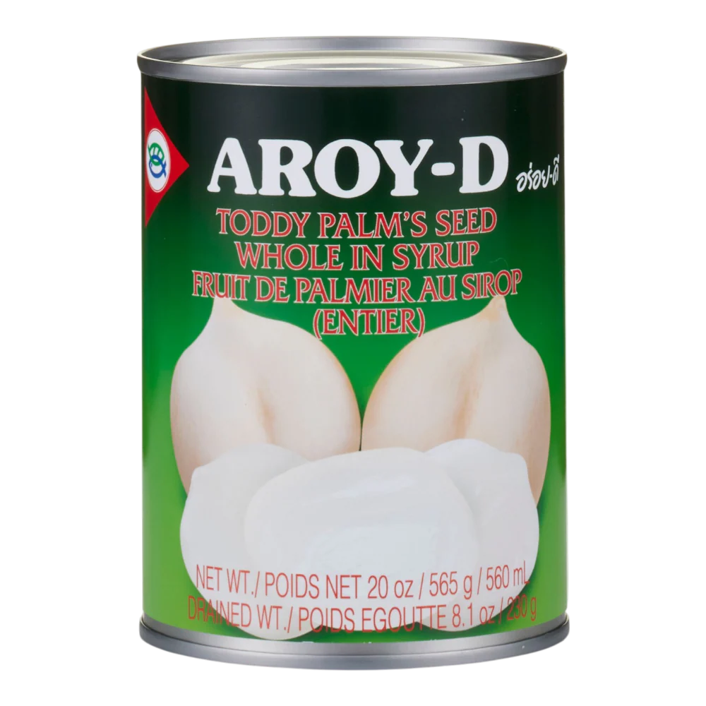 AROY-D Canned Toddy Palm in Syrup (Whole) 565g (Case 24)