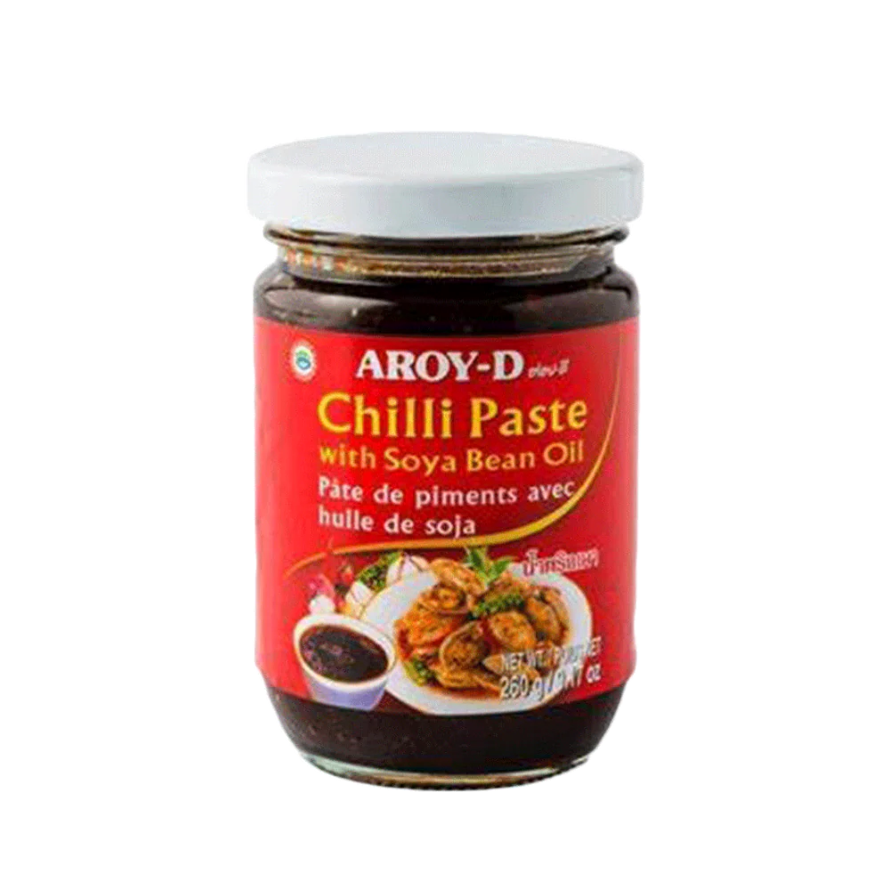 AROY-D Chilli Paste with Soya Bean Oil (Tub) 520g (Case 24)