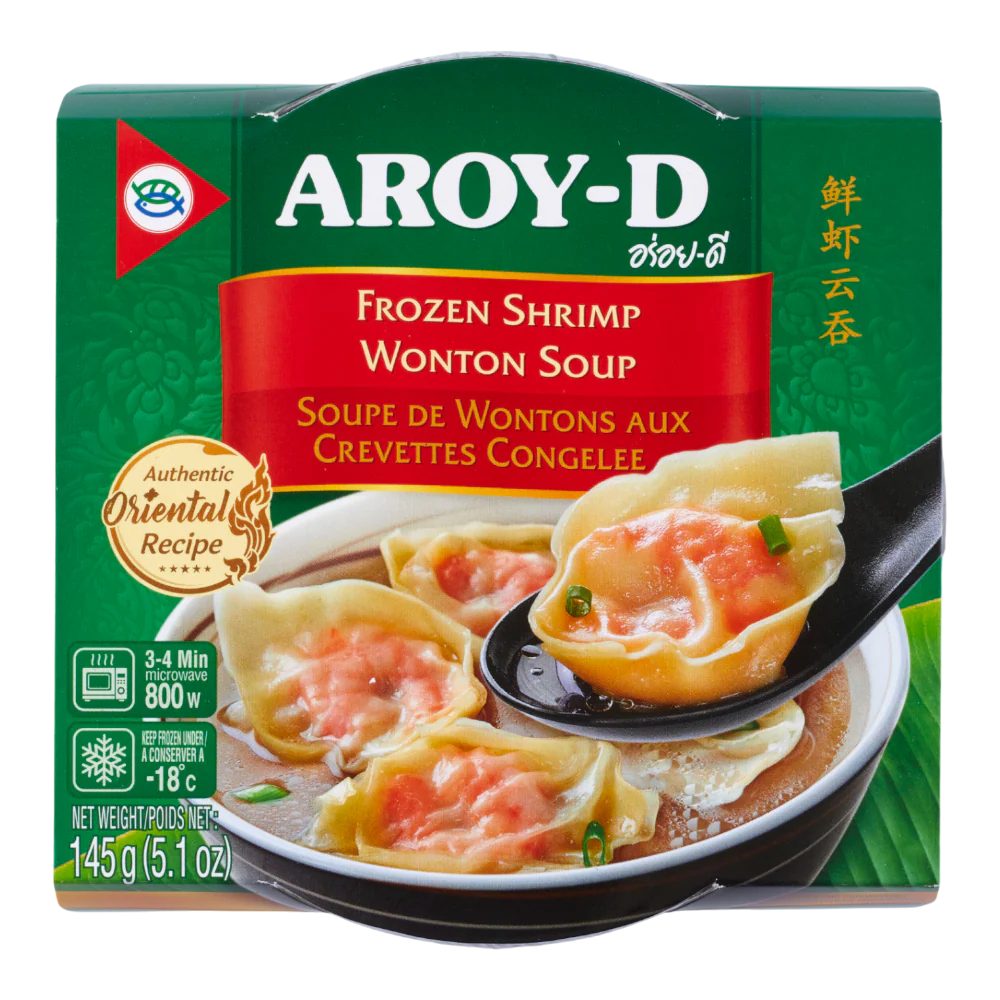 AROY-D Shrimp Wonton Soup 145g (Frozen)