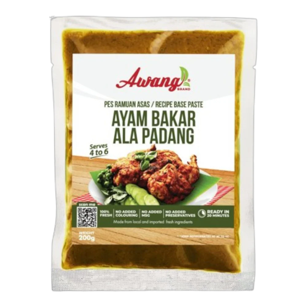 Awang Brand Padang Indo Grilled Spicy Chicken Base Paste 200g (Case 24)
