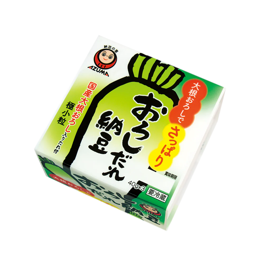 AZUMA Orashidare natto (3pcs) 120g (Frozen)