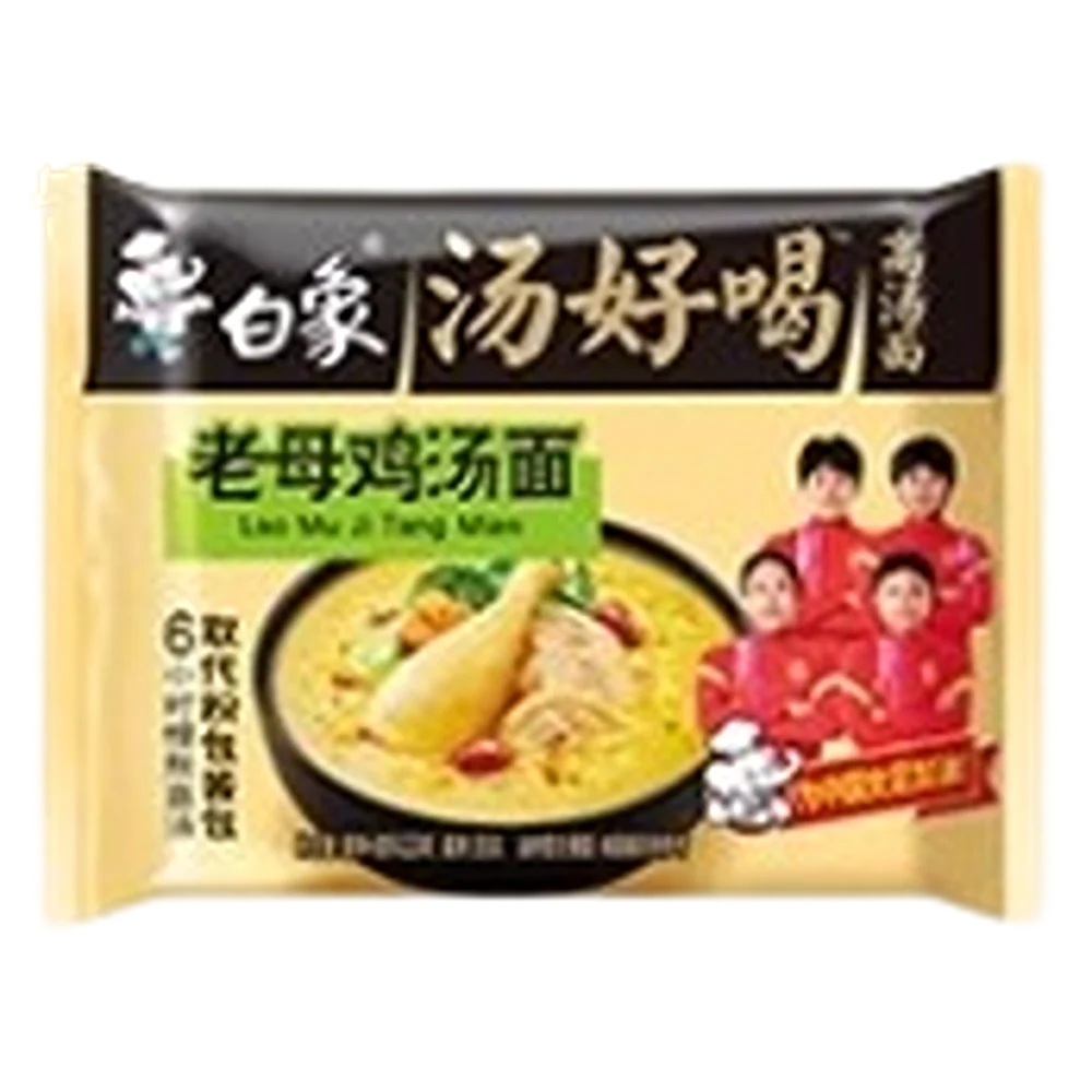 BAIXIANG Instant Noodles Artificial Chicken Soup Flavour 96g