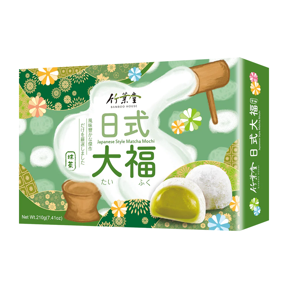 Bamboo House Matcha Rice Cake 210g