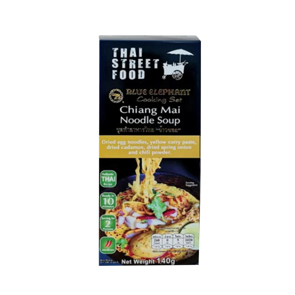 BLUE ELEPHANT Thai Street Food Cooking Set Chiang Mai Noodle Soup 140g