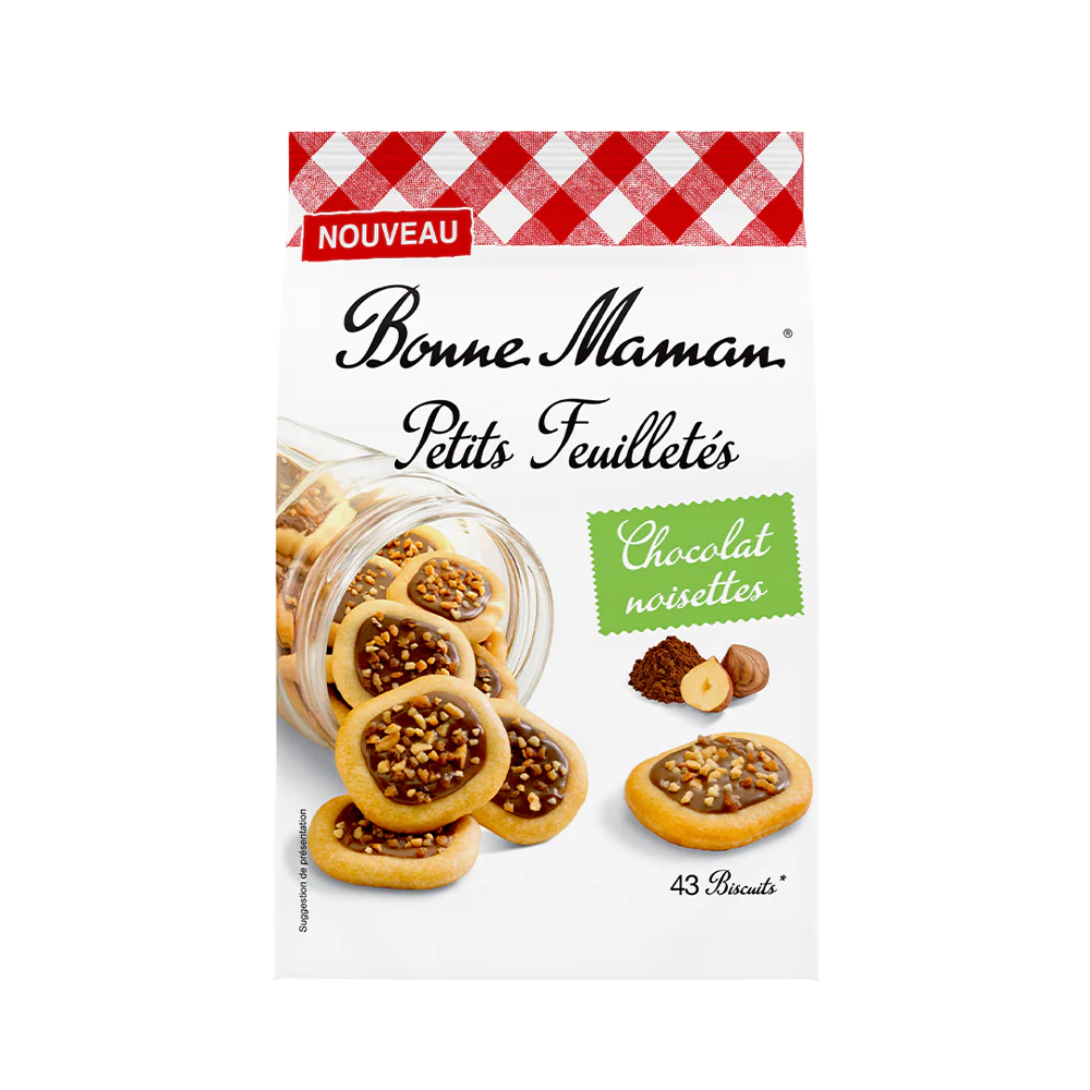 BONNE MAMAN Puff Pastry Tart Chocolate & Hazelnut 250g