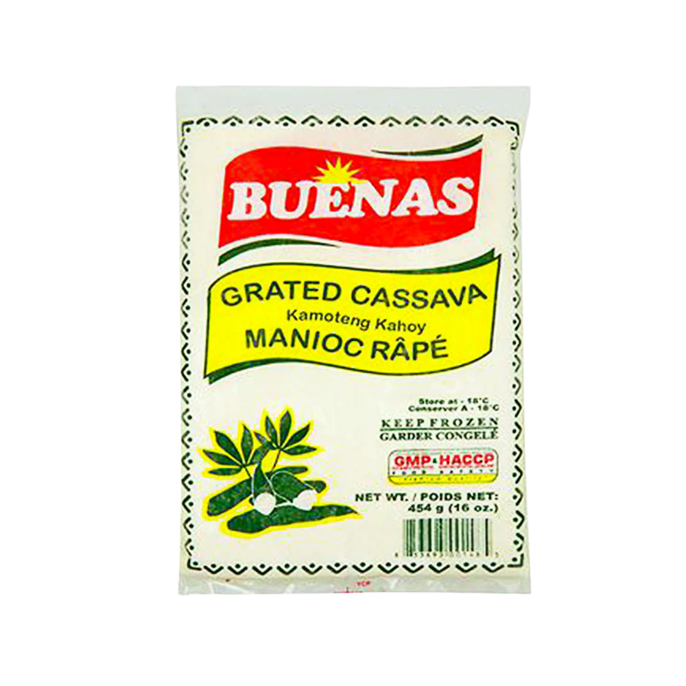 BUENAS Grated Cassava (Kamoteng Kahoy) 454g (Frozen)