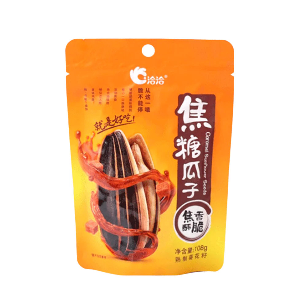 CHA CHA Sunflower Seeds - Caramel 108g