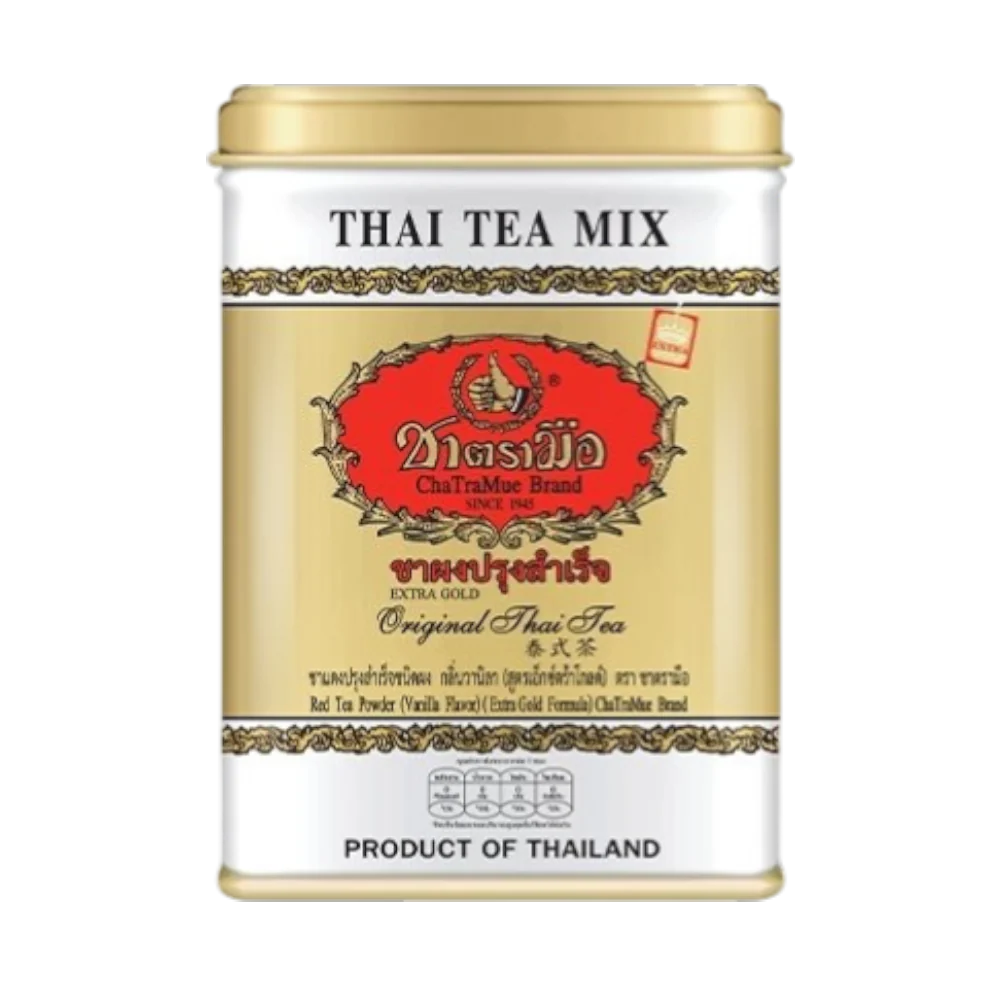 CHATRAMUE Canned Thai Tea Mix - Extra Gold (50 sachets) 125g