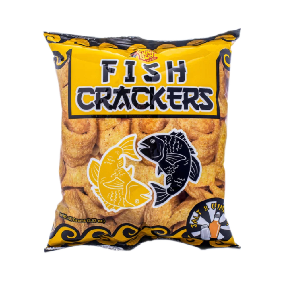 CHICKBOY Fish Crackers Salt & Vinegar 100g
