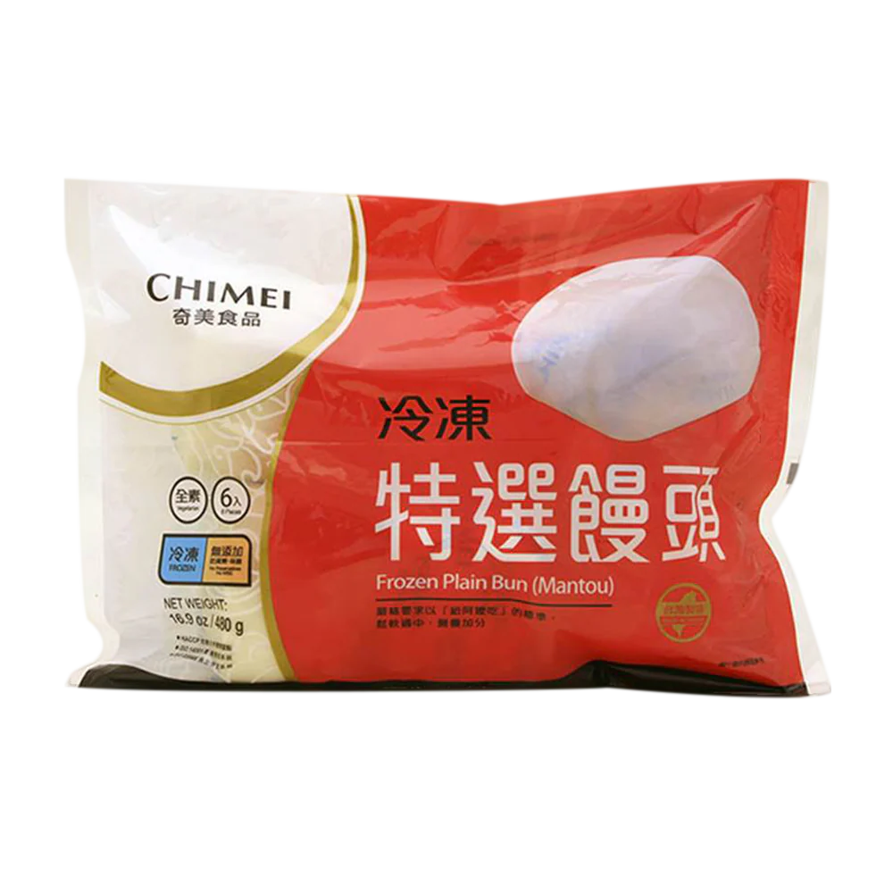 CHIMEI Plain Bun (Mantou) 480g (Frozen)