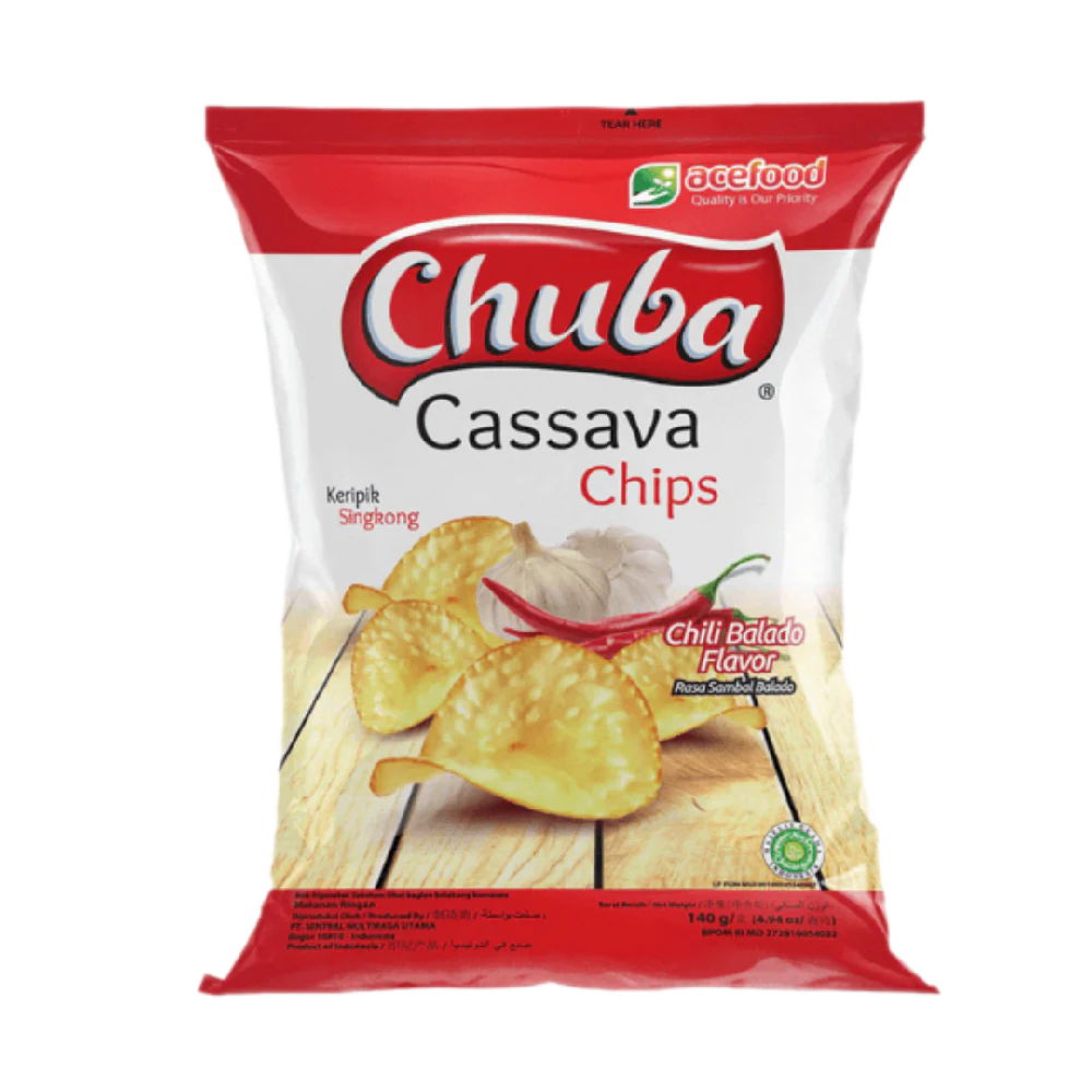 CHUBA Cassava Chips Chili Balado Flavor 60g