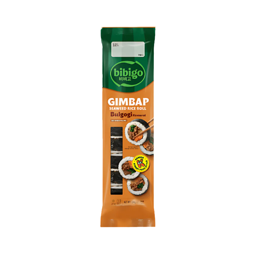 CJ BIBIGO Gimbap Seaweed Rice Roll Bulgogi 230g (Frozen)