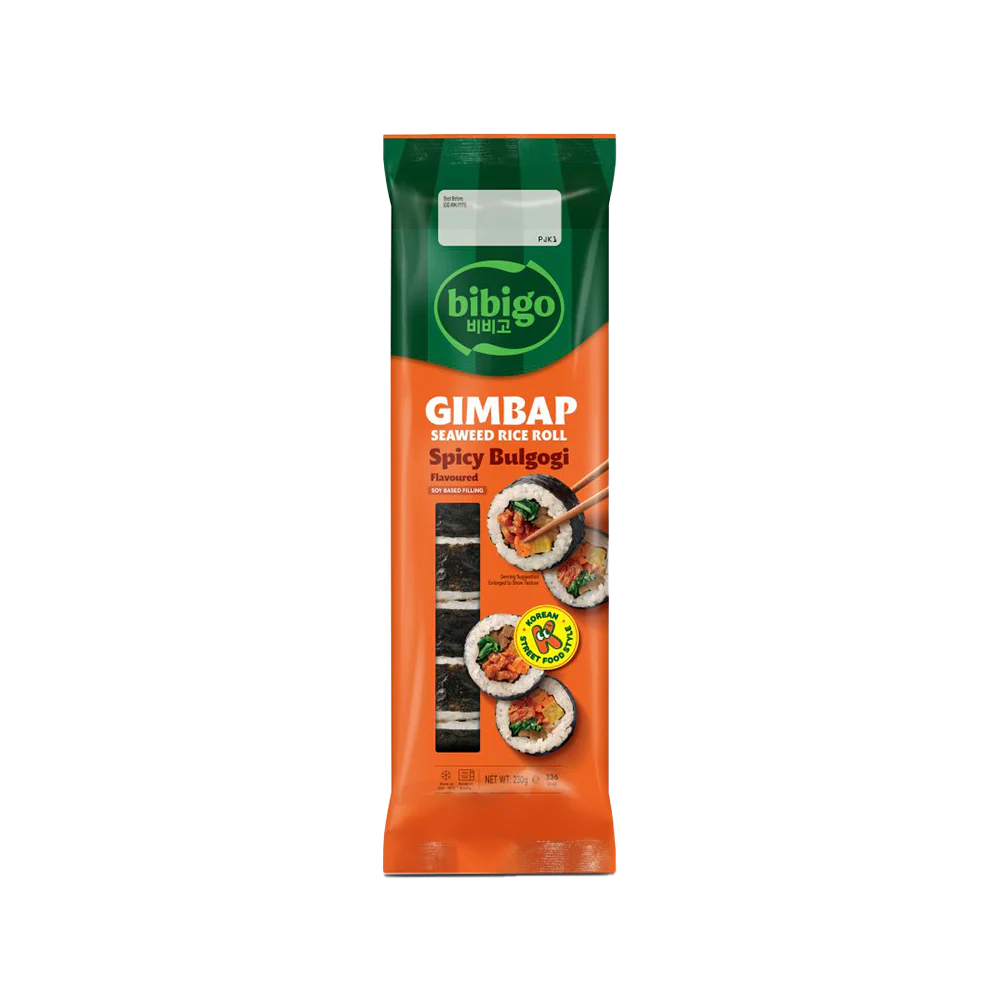 CJ BIBIGO Gimbap Seaweed Rice Roll Spicy Bulgogi 230g   (Frozen)