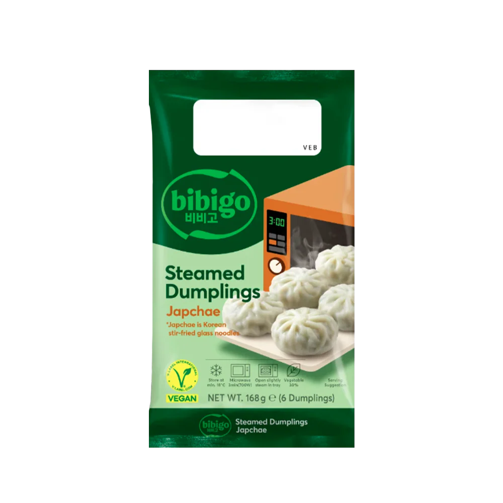 CJ BIBIGO Steamed Dumplings Steamed Japchae 168g (Frozen)
