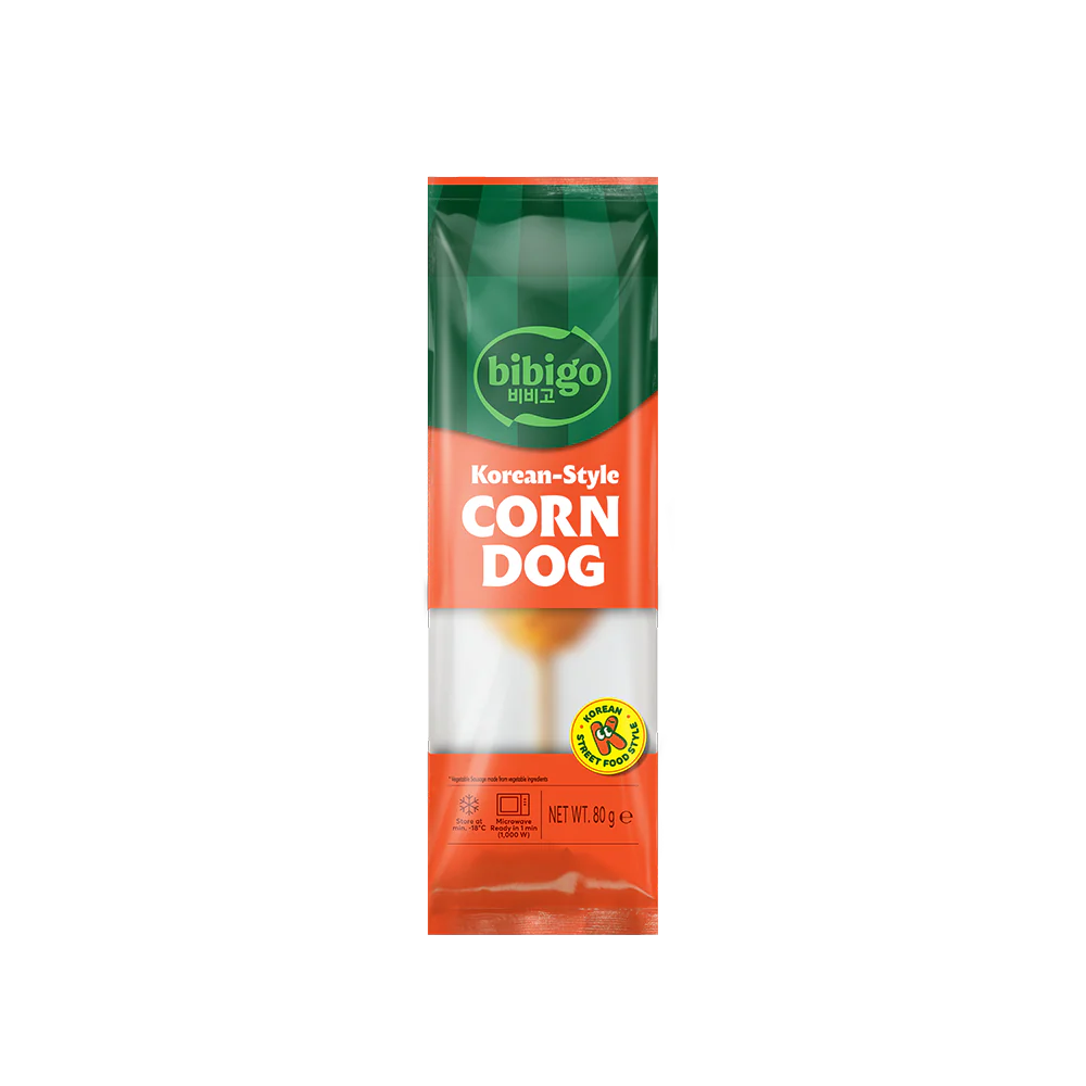 CJ BIBIGO Plant-Based Crispy Corndog 80g (Frozen) (ICase 3) - Image 2