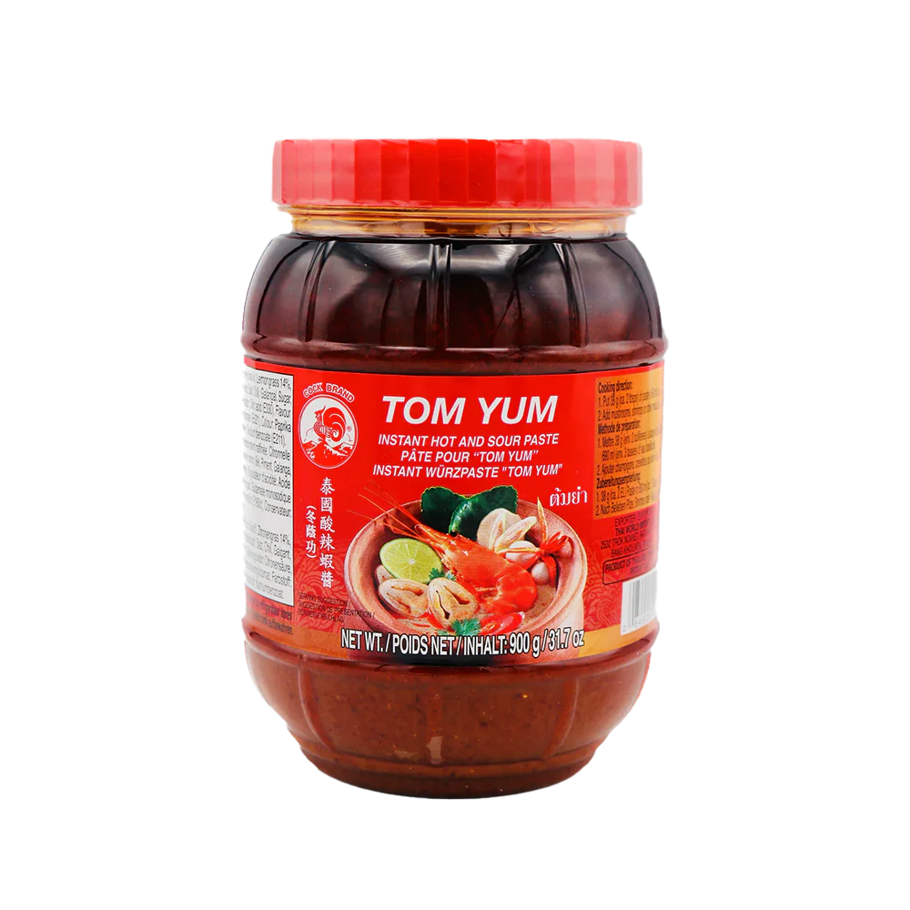 COCK BRAND Instant Tom Yum Soup Base - Hot & Sour Paste 900g (Case 12)