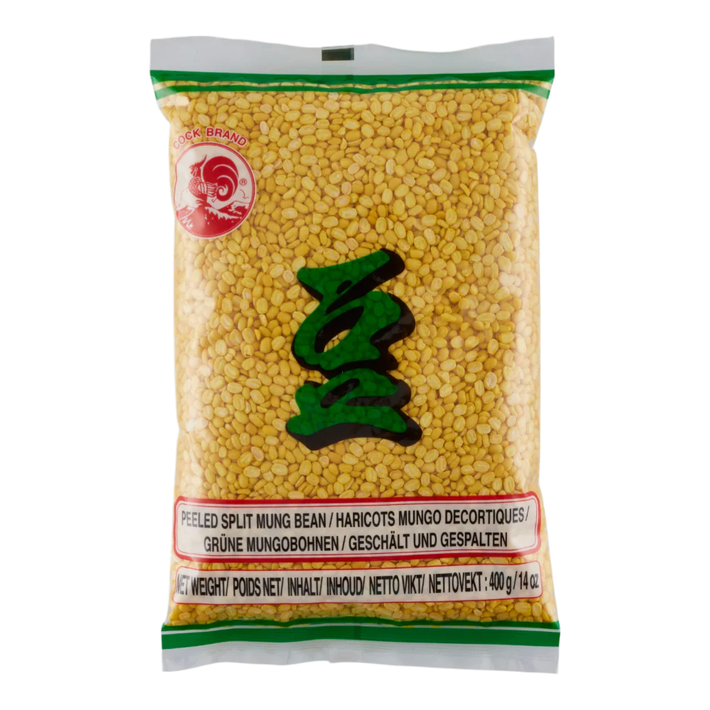 COCK BRAND Peeled Split Mung Bean 400g (Case 24)
