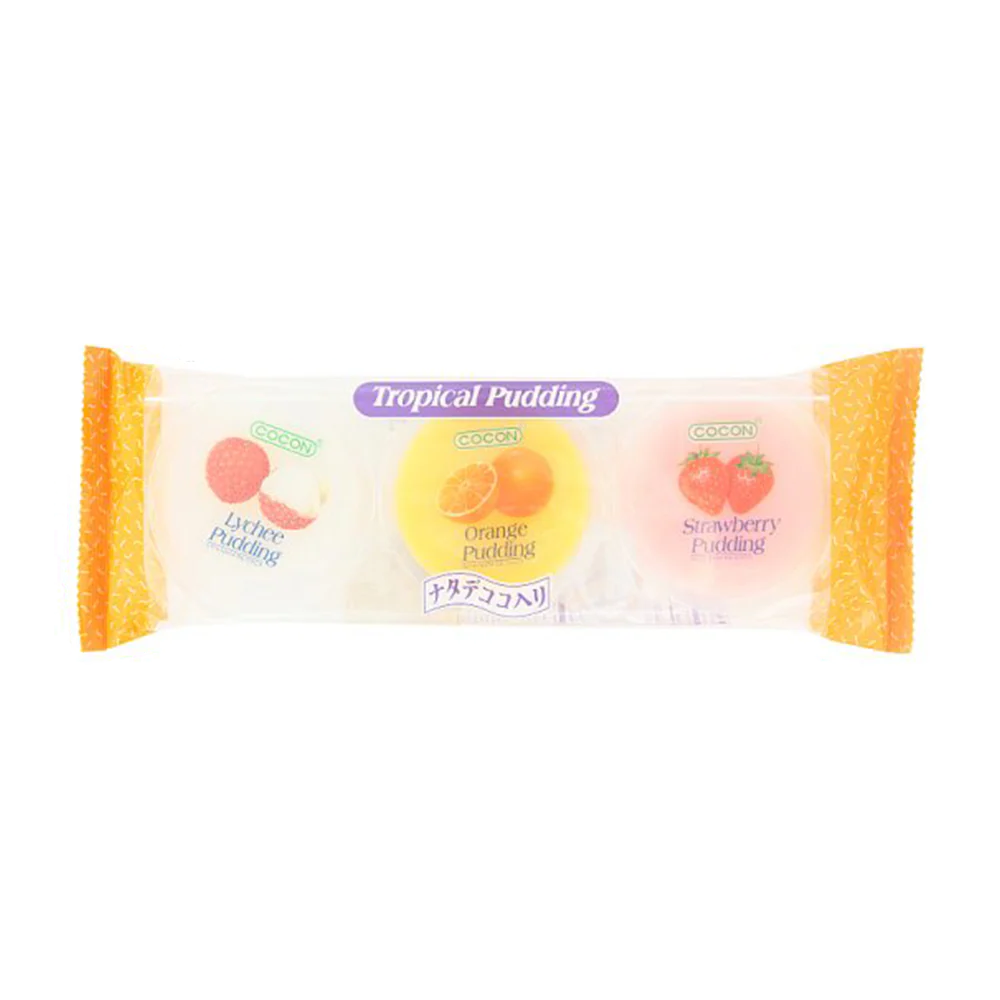 COCON Nata De Coco Pudding - Assort 80g (3pcs) (Case 12)