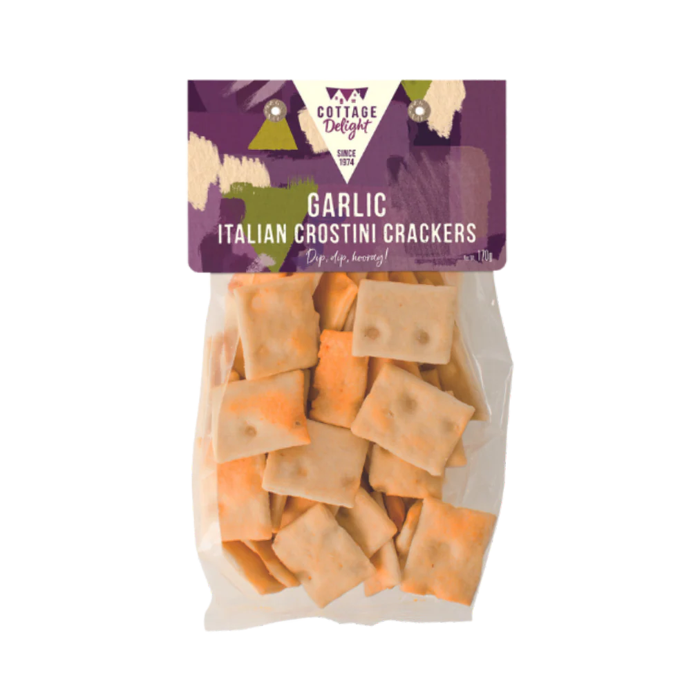 COTTAGE DELIGHT Garlic Italian Crostini Crackers 170g