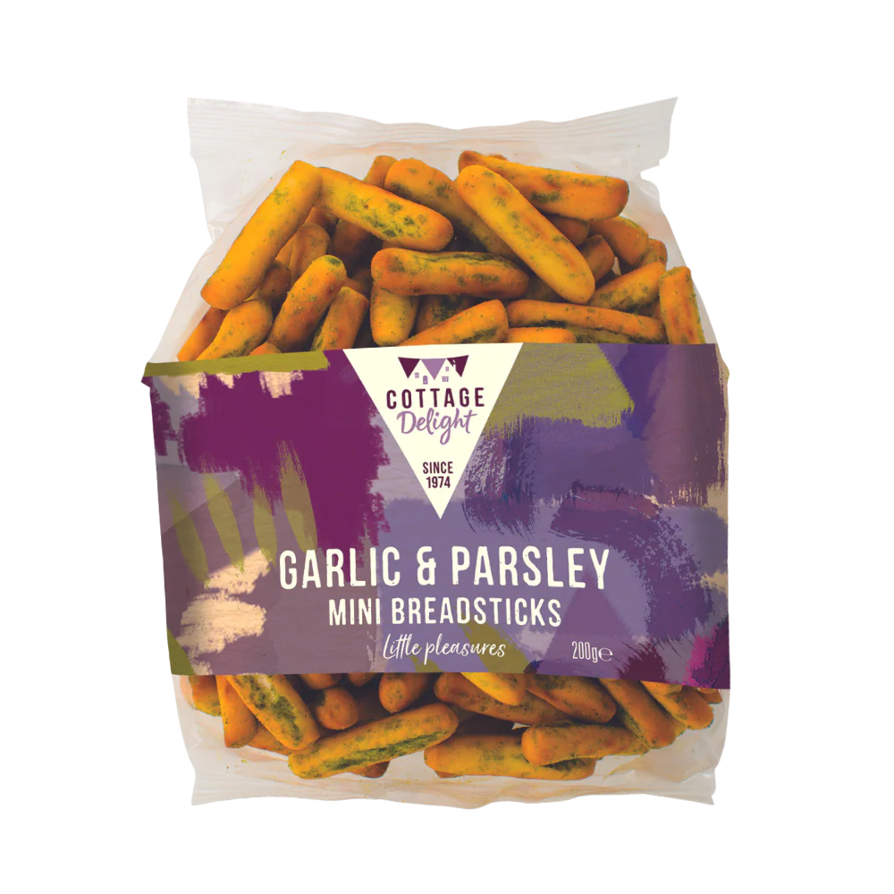 COTTAGE DELIGHT Garlic & Parsley Mini Breadsticks 200g