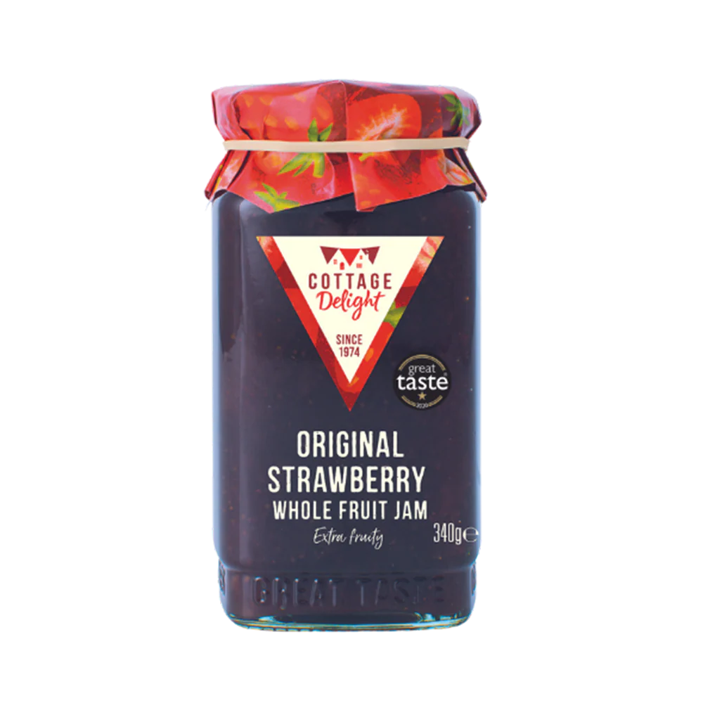 COTTAGE DELIGHT Original Strawberry Whole Fruit Jam 340g