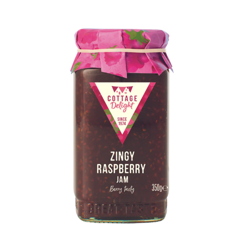 COTTAGE DELIGHT Zingy Raspberry Jam 350g