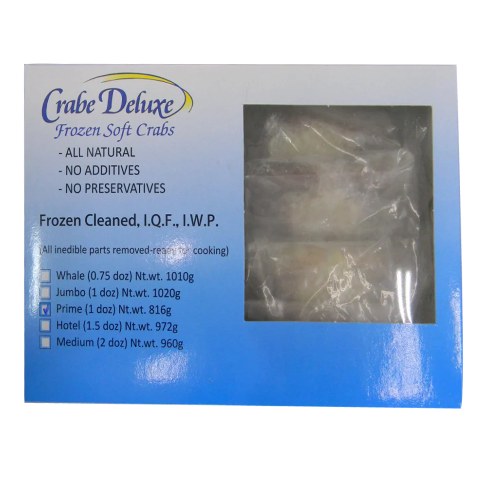 Crabe Deluxe Soft Shell Crab Primes 14P 1kg (Frozen)