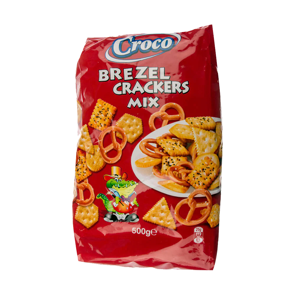CROCO Mix Crackers & Brezel 500g