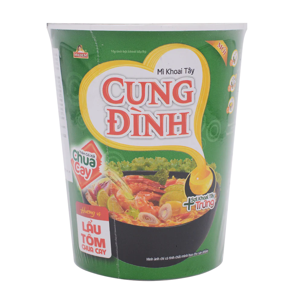 Cung Dinh Hot & Sour Prawn Hot Pot Cup 65g