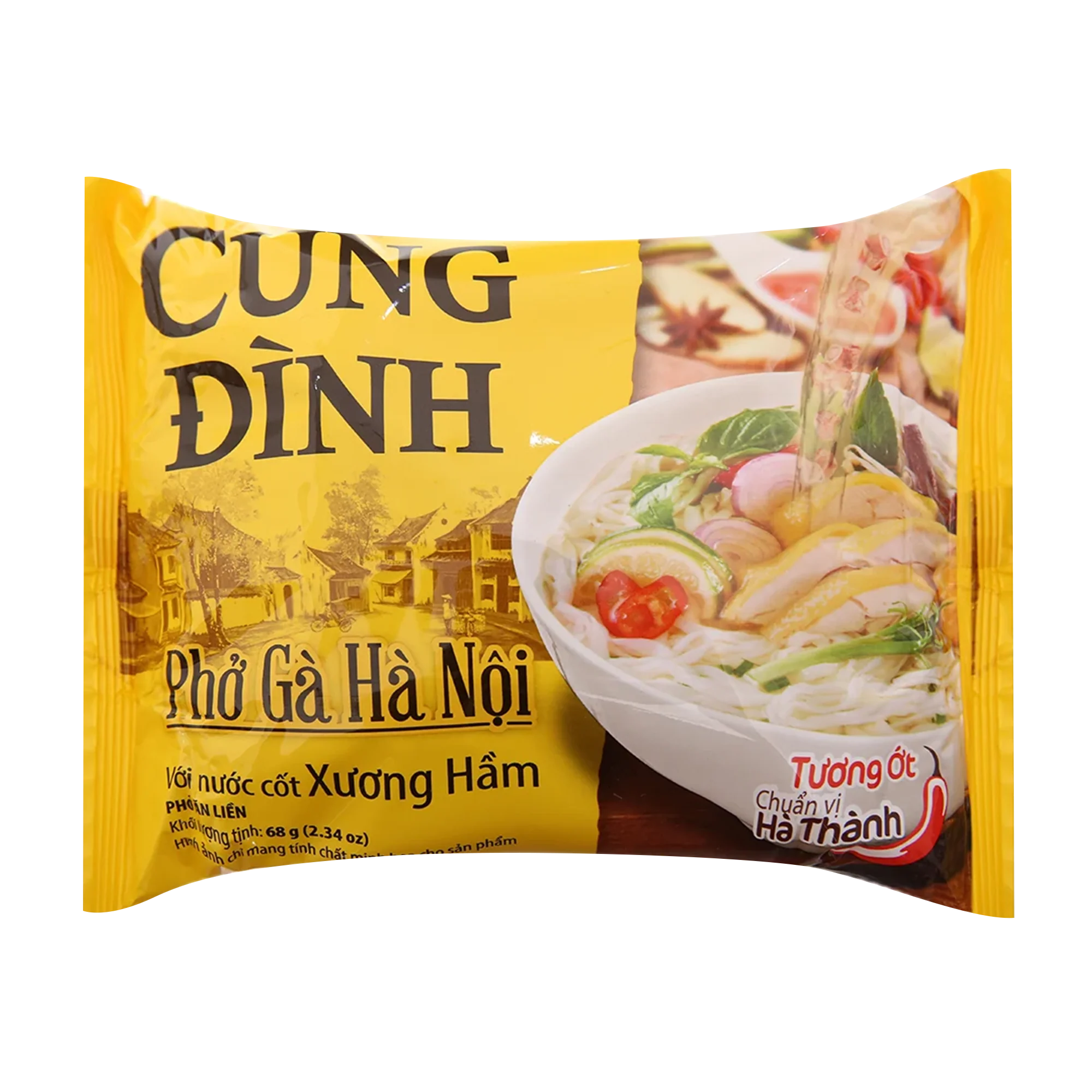 Cung Dinh Rice Noodle Chicken Flavour Bag 68g - Pho Ga