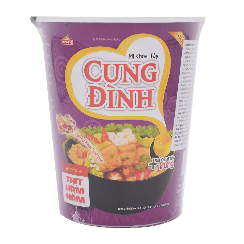 Cung Dinh Stewed Pork With Mushroom Cup 65g