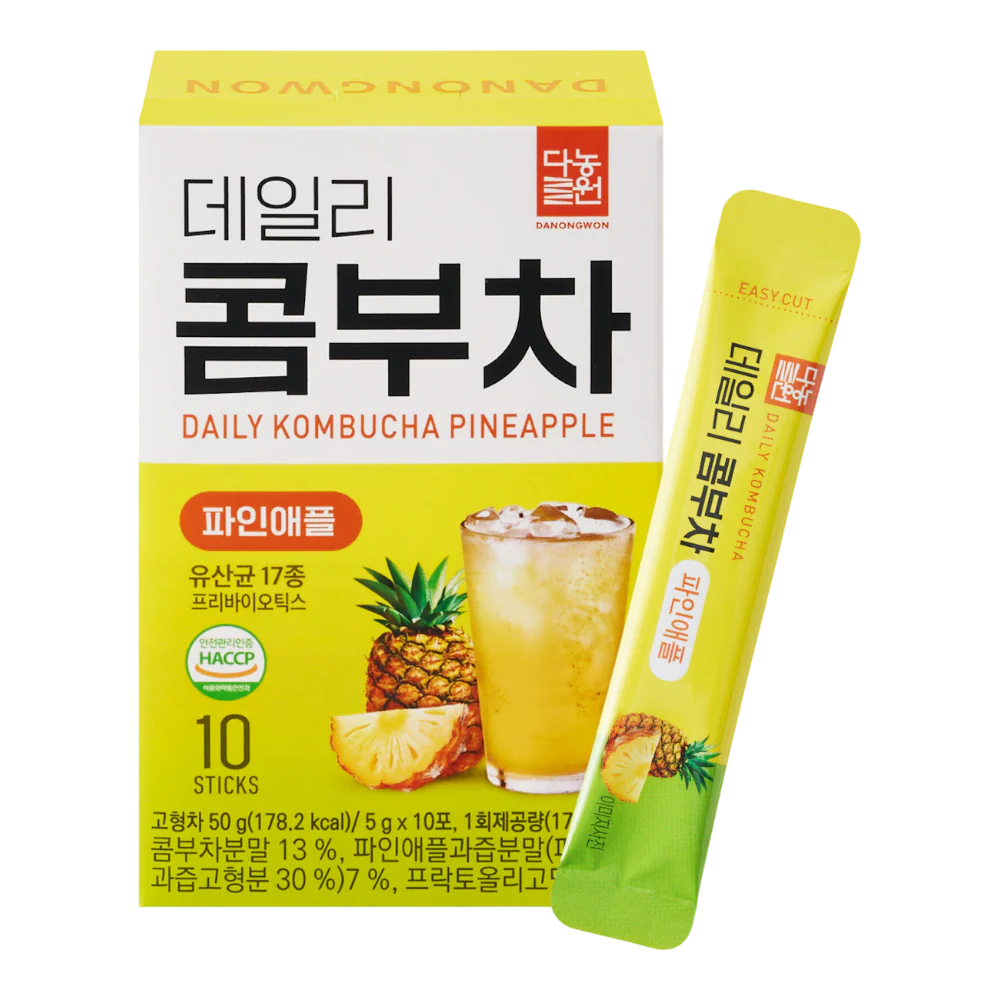 DANONGWON Daily Kombucha Pineapple 10 Sticks 50g