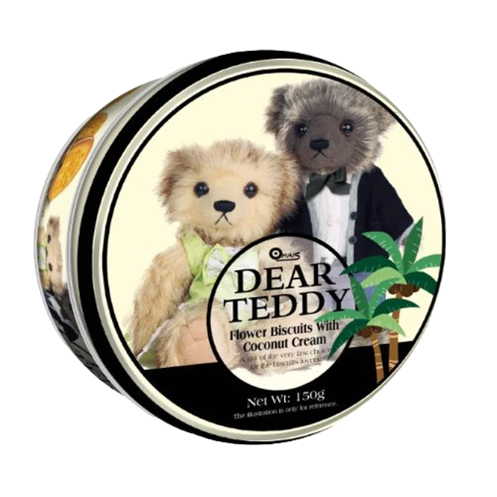 DEAR TEDDY Flower Biscuits with Coconut Cream 150g (Case 18)