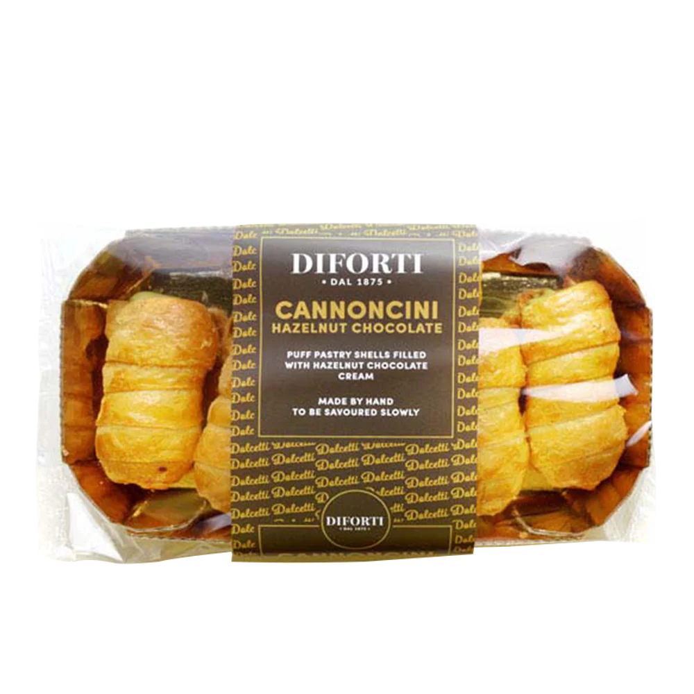 DIFORTI Cannoncini Hazelnut Chocolate 150Gr