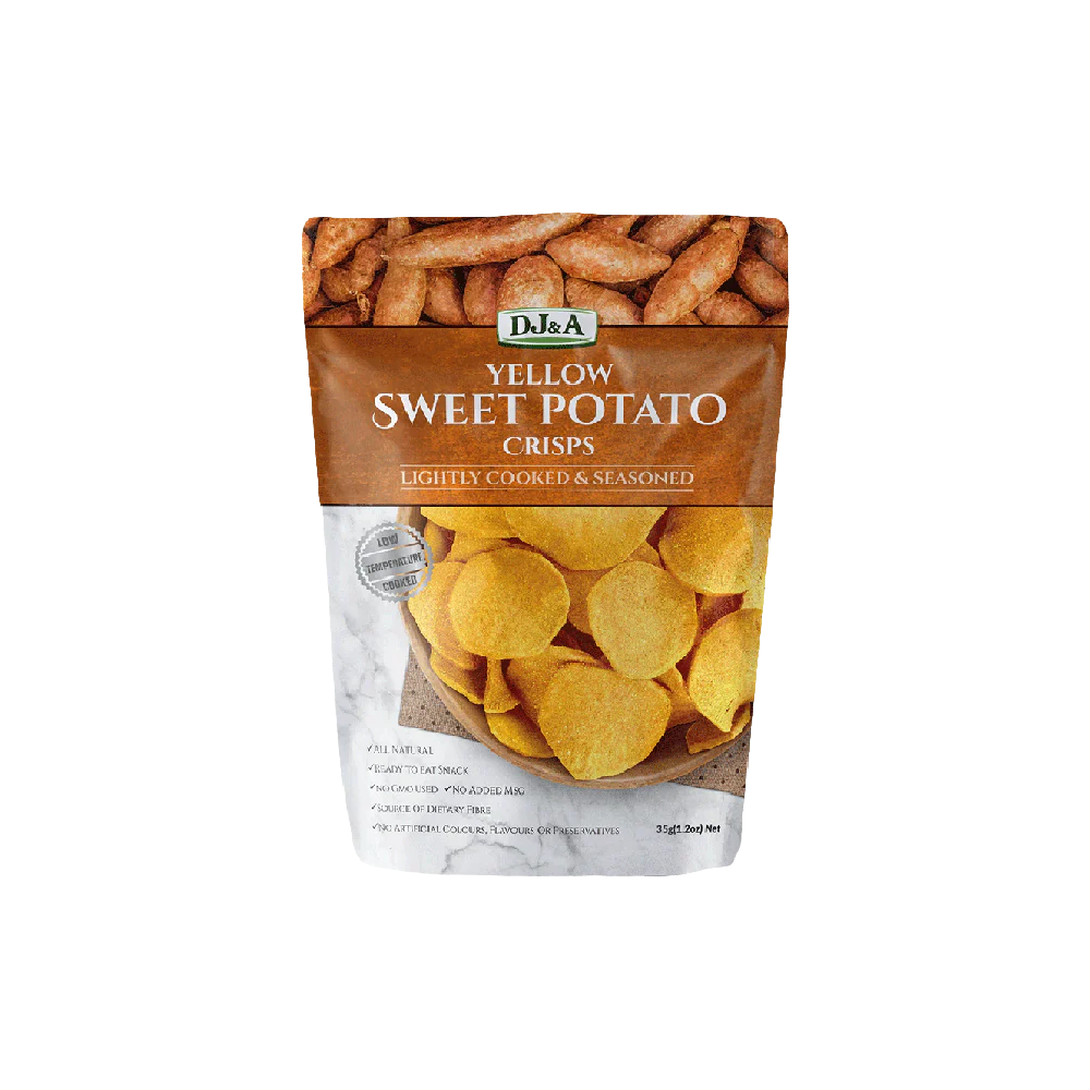 DJ & A Crisps Yellow Sweet Potato 35g