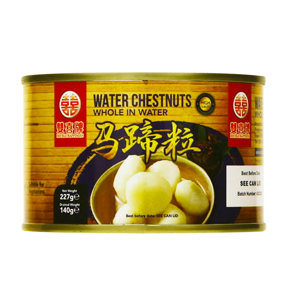 DOUBLE HAPPINESS Water Chestnuts Whole In Water 227g