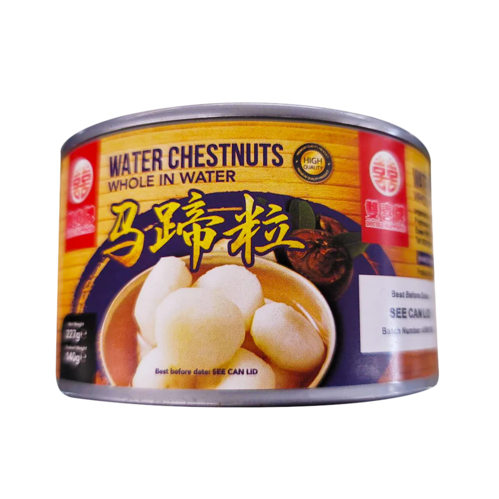 DOUBLE HAPPINESS Water Chestnuts Whole In Water 227g - Image 2
