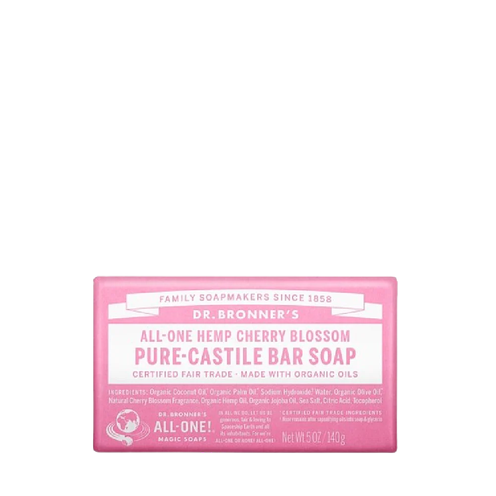 DR.BRONNER'S Cherry Blossom Pure-Castile Bar Soap 140g