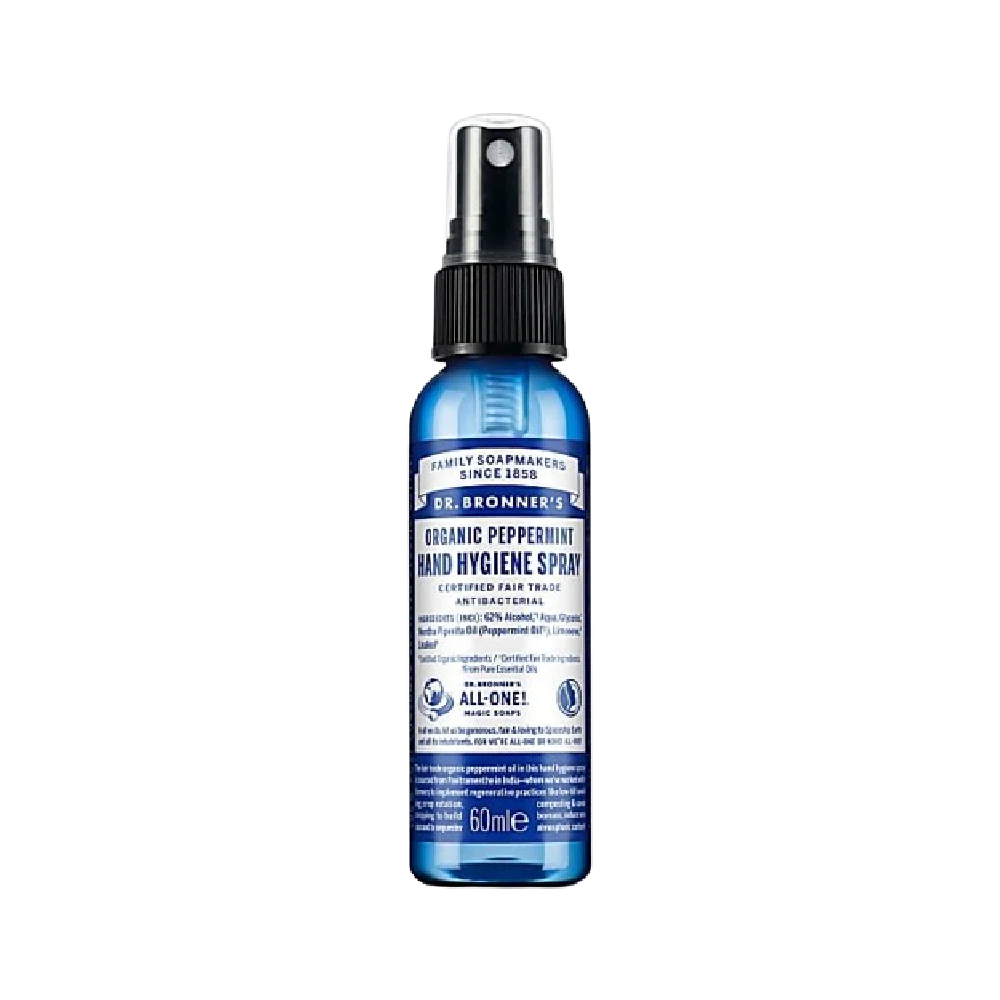 DR.BRONNER'S Organic Hand Hygiene Spray Peppermint 60ml