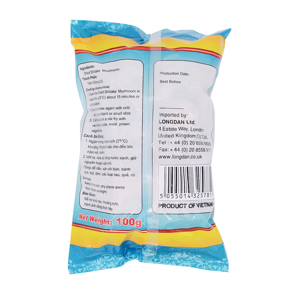 Longdan Dried Shiitake Mushroom 100g - Image 2