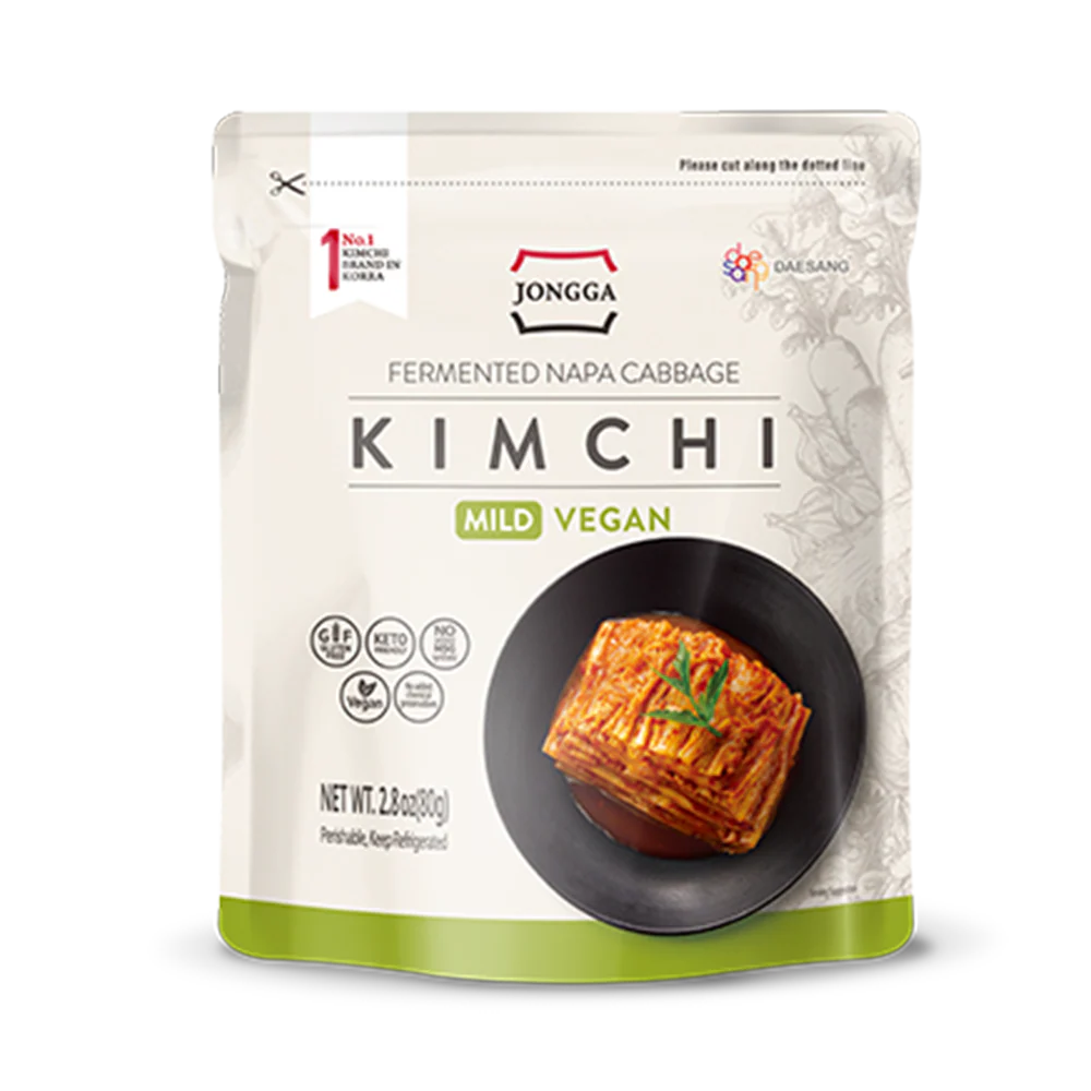 DS JONGGA Napa Cabbage Kimchi Mild Vegan 80g