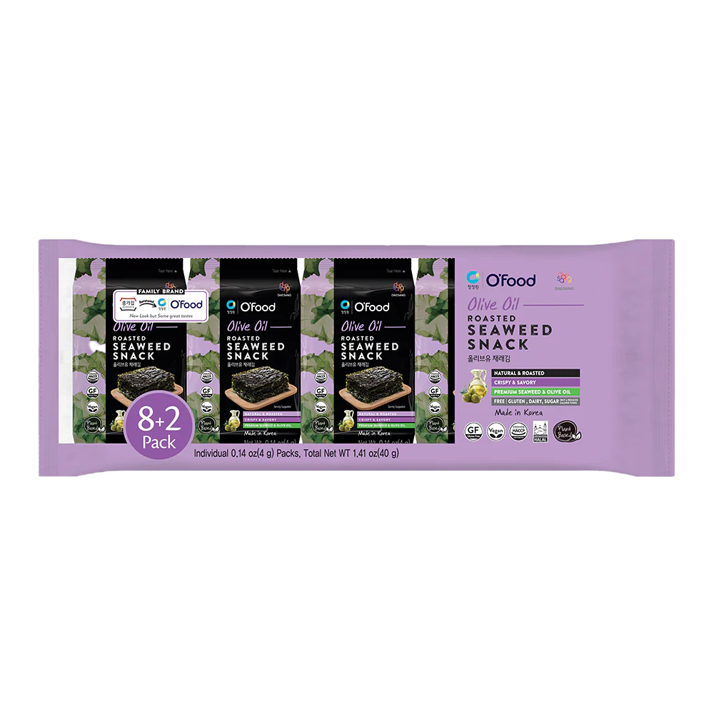 DS O'FOOD Seasoned Seaweed Olive 4g (ICase 10)