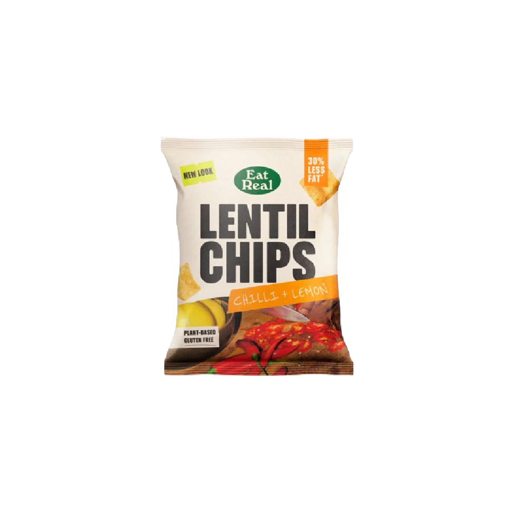 EAT REAL Lentil Chips Chilli & Lemon 40g