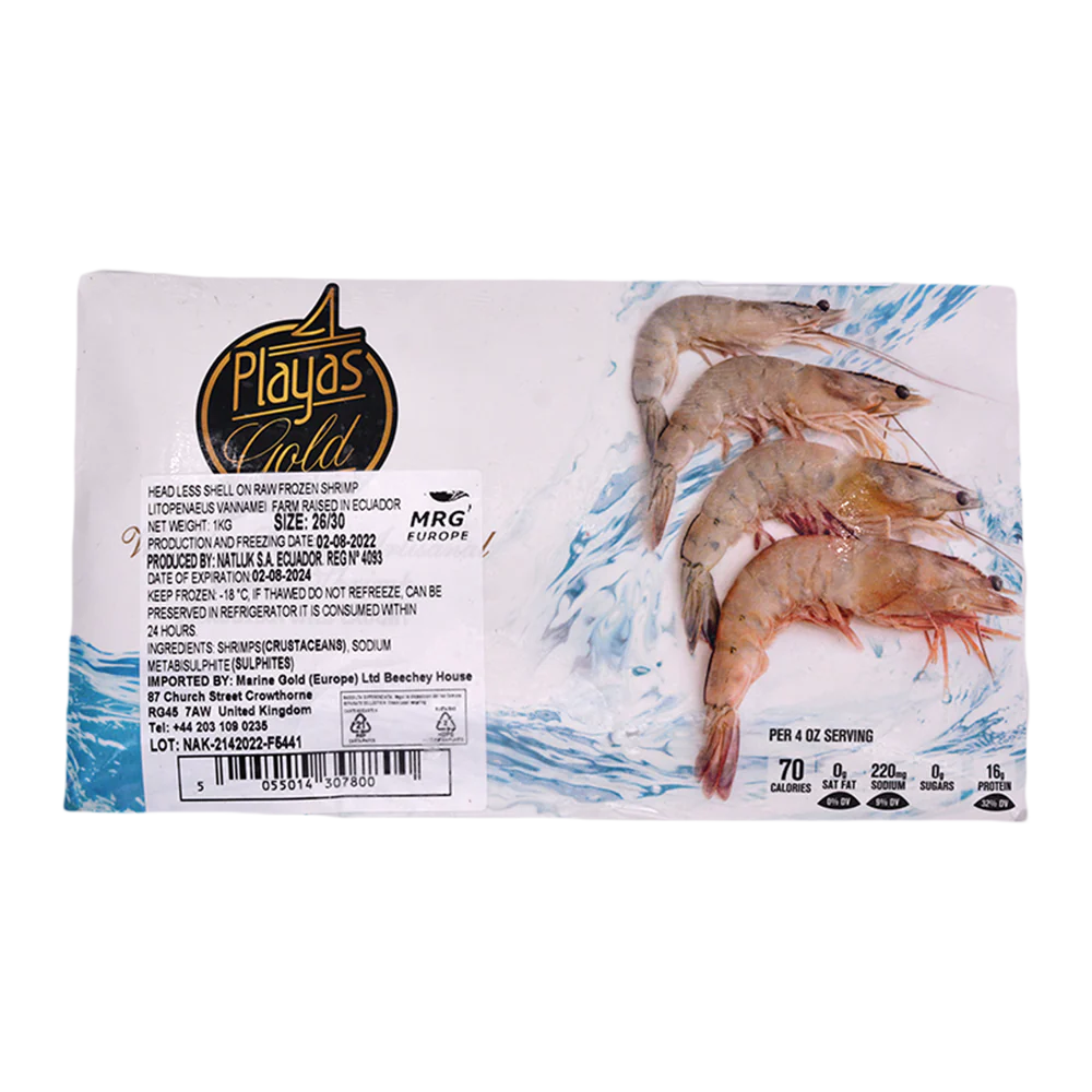 Ecuador HLSO 26/30 1kg net (Frozen)